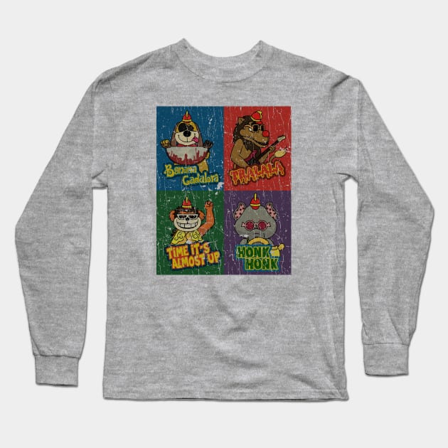 BANANA SPLITS -RETRO STYLE Long Sleeve T-Shirt by lekhartimah